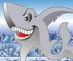 Free shark vector cartoon